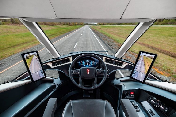 El diseño de la cabina del conductor central del SuperTruck 2 proporciona una excelente visibilidad
