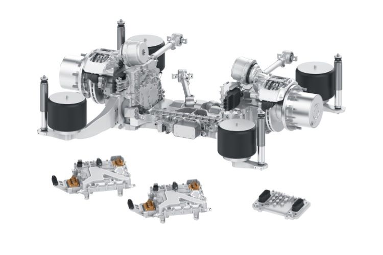 El nuevo eje pórtico eléctrico de ZF, AxTrax 2 LF