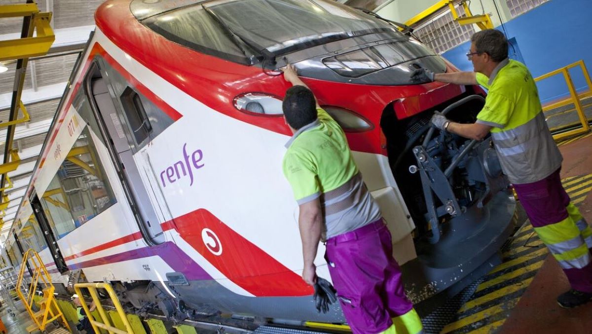Imagen de talleres de Renfe. Foto de archivo