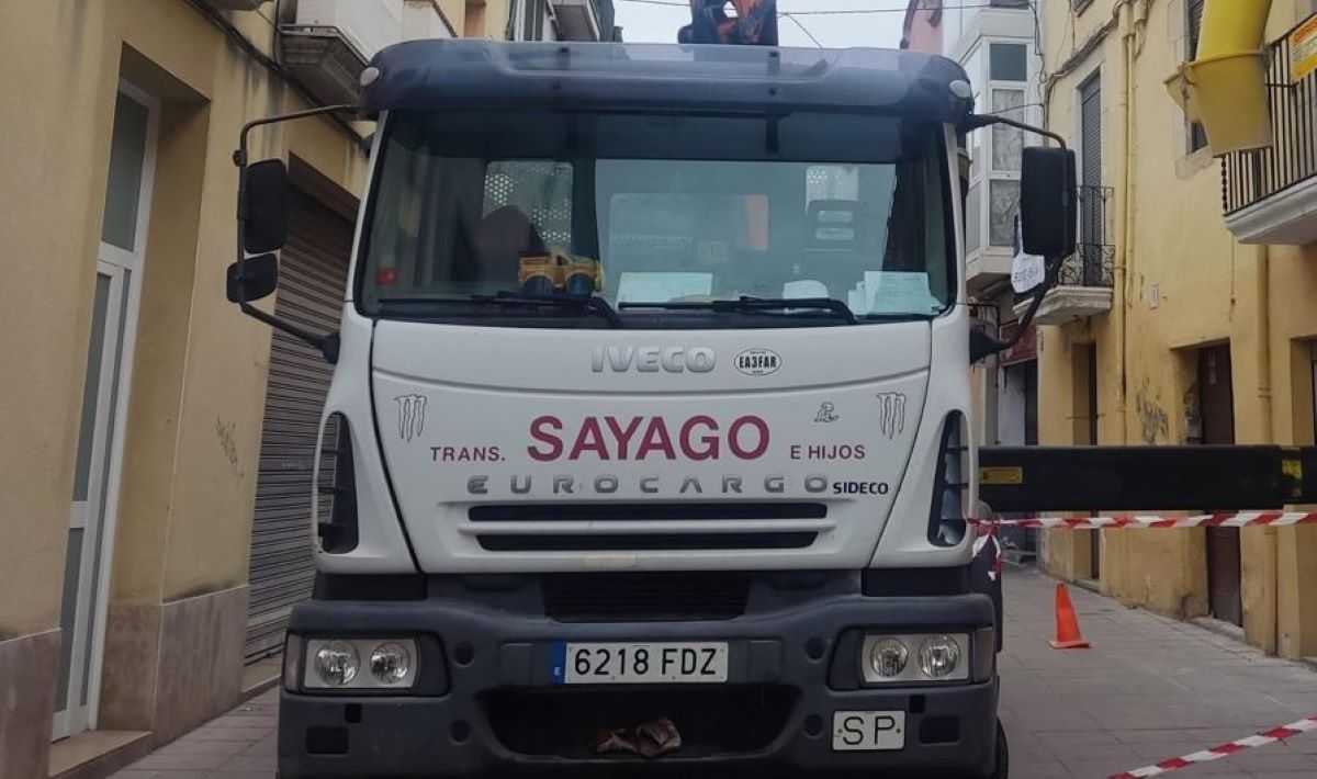 Imagen del camión robado
