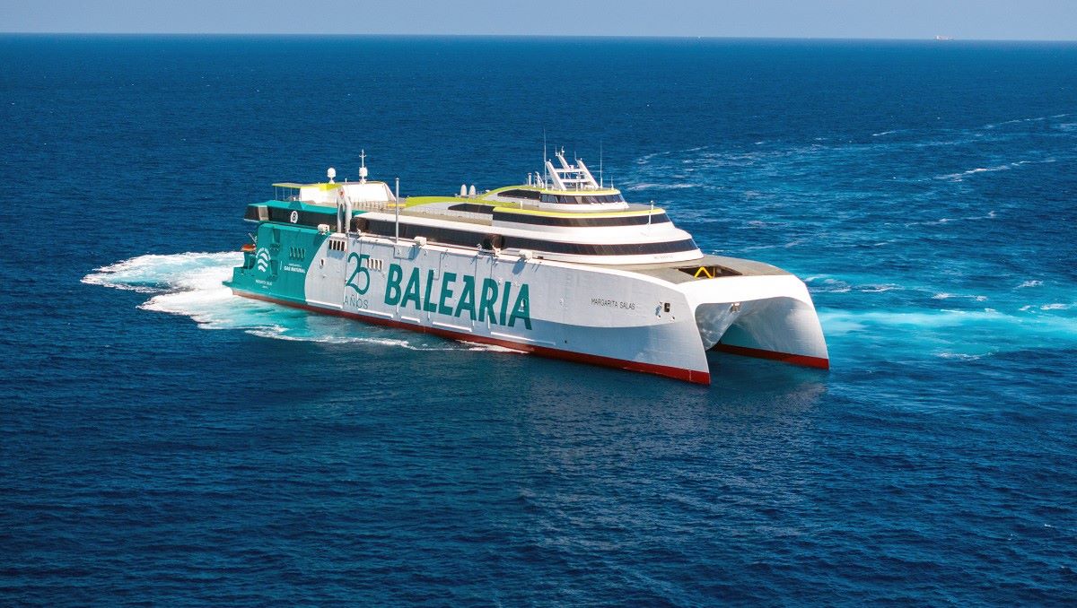 Imagen del fast ferry Margarita Salas. Foto: Baleària