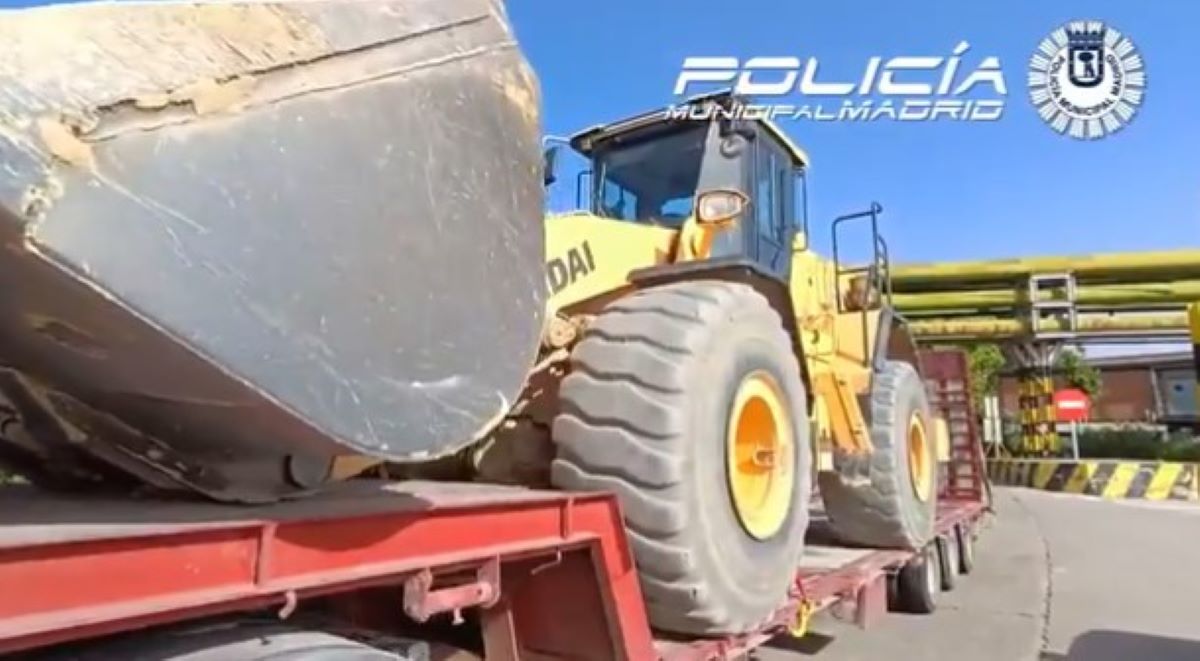 Imagen del transporte especial. Foto: Policía Municipal de Madrid
