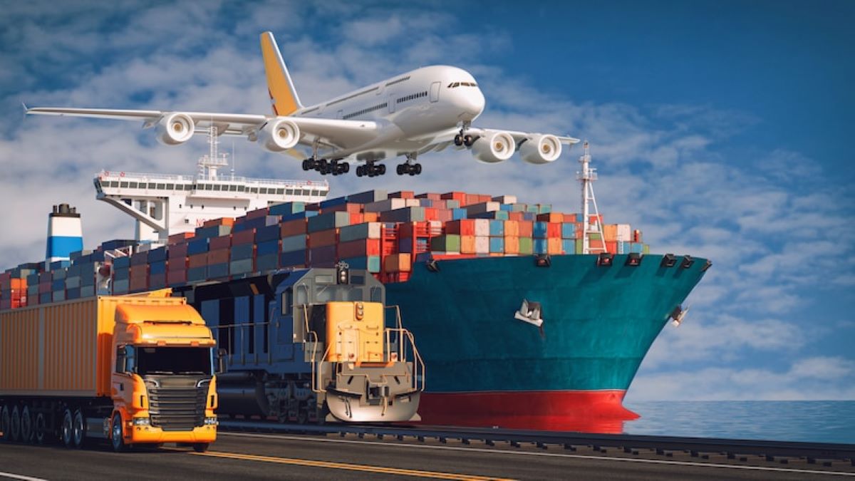 Imagen de archivo de transporte intermodal