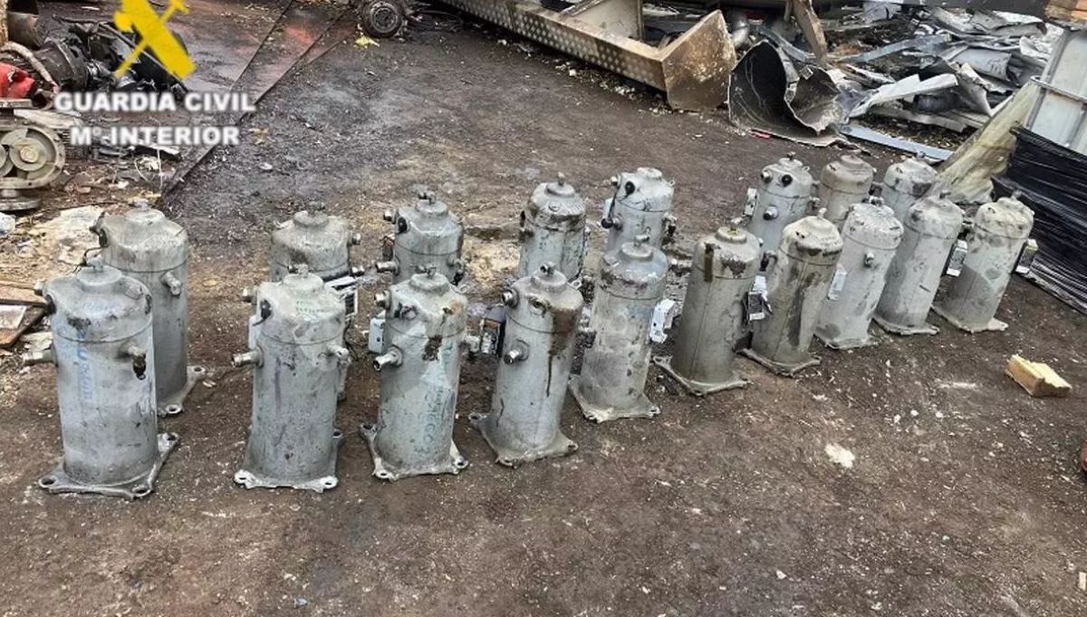 Imagen de parte del material sustraído por el trabajador. Foto Guardia Civil