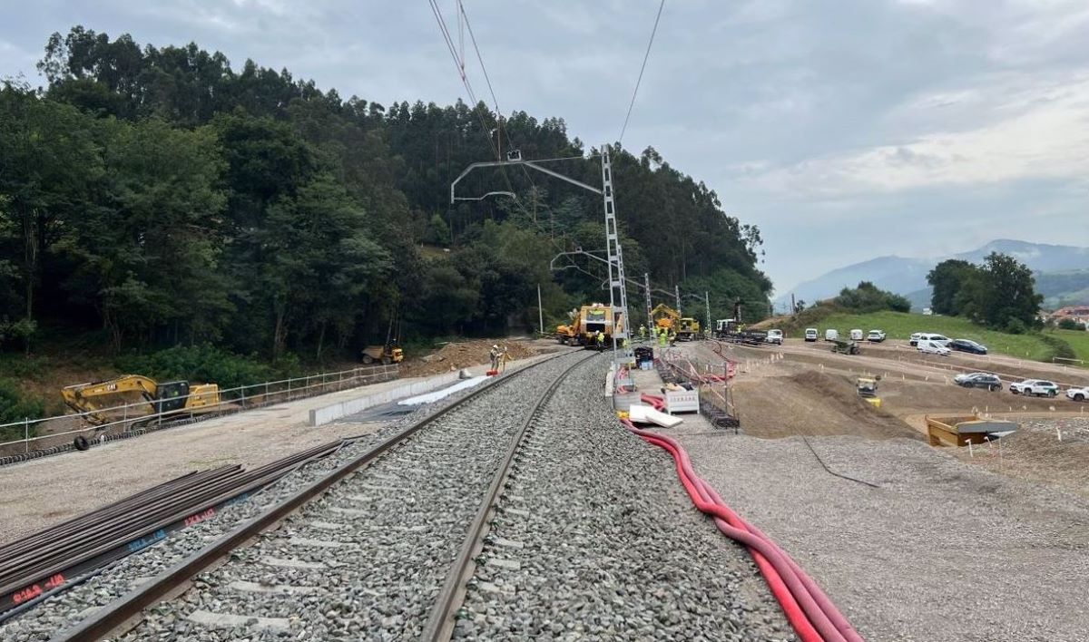 Imagen de los trabajos. Foto: Adif