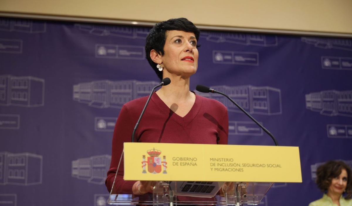 Imagen de Elma Saiz, Ministra de Inclusión, Seguridad Social y Migraciones. Foto: Ministerio de Inclusión, Seguridad Social y Migraciones