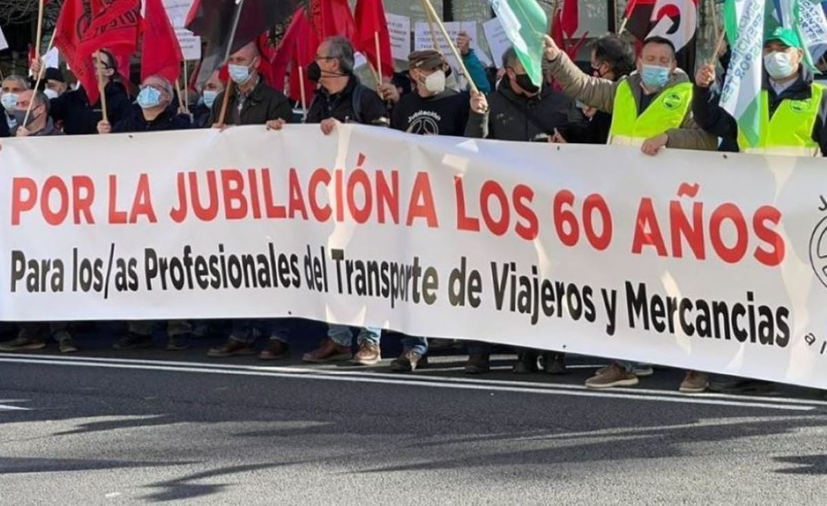Imagen de archivo de una manifestación por la jubilación a los 60 años