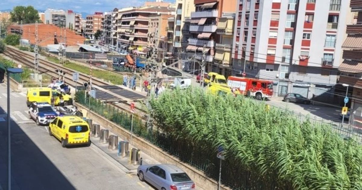 Imagen del lugar del accidente. Foto: Ayuntamiento de Montcada