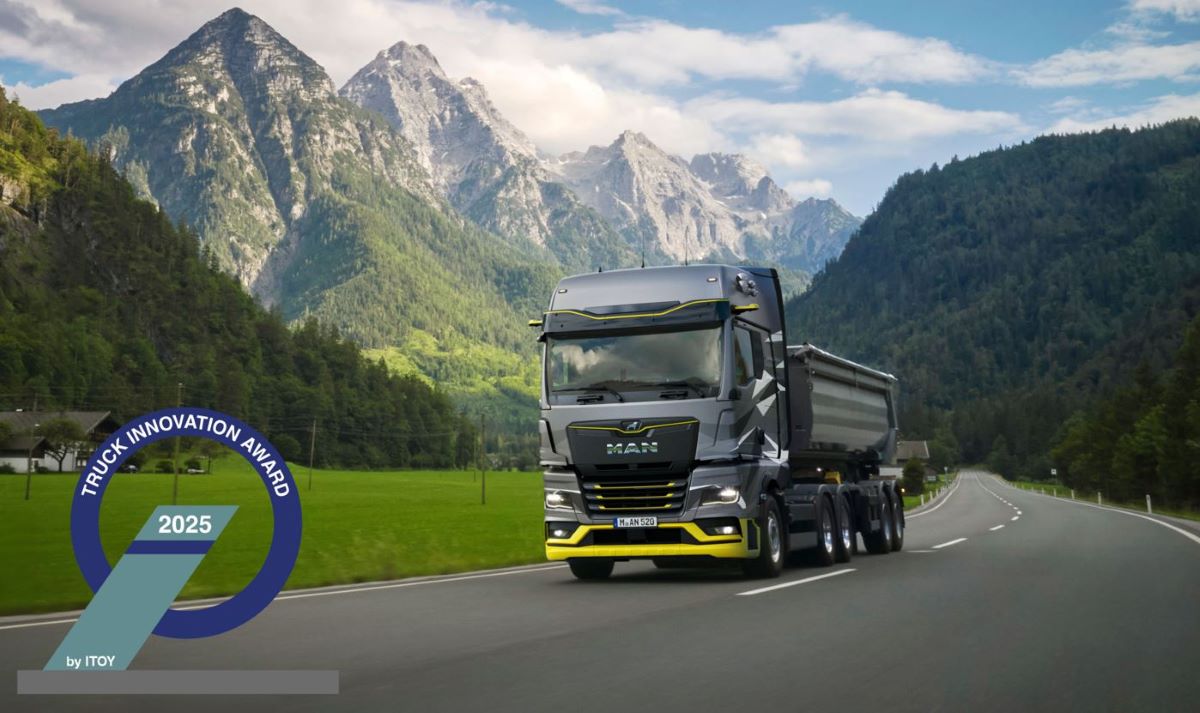 Imagen del camión de hidrógeno MAN hTGX. Foto: MAN Truck & Bus