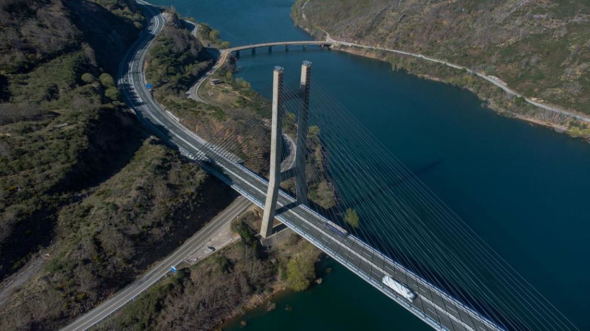 Imagen de la autopista AP-66. Foto: Ministerio de Transportes y Movilidad Sostenible