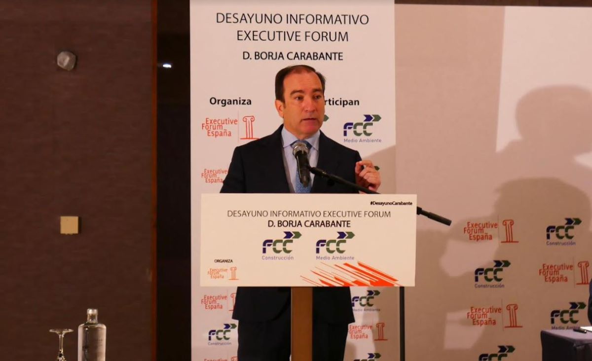 Imagen de Borja Carabante durante su intervención. Foto: Executive Forum