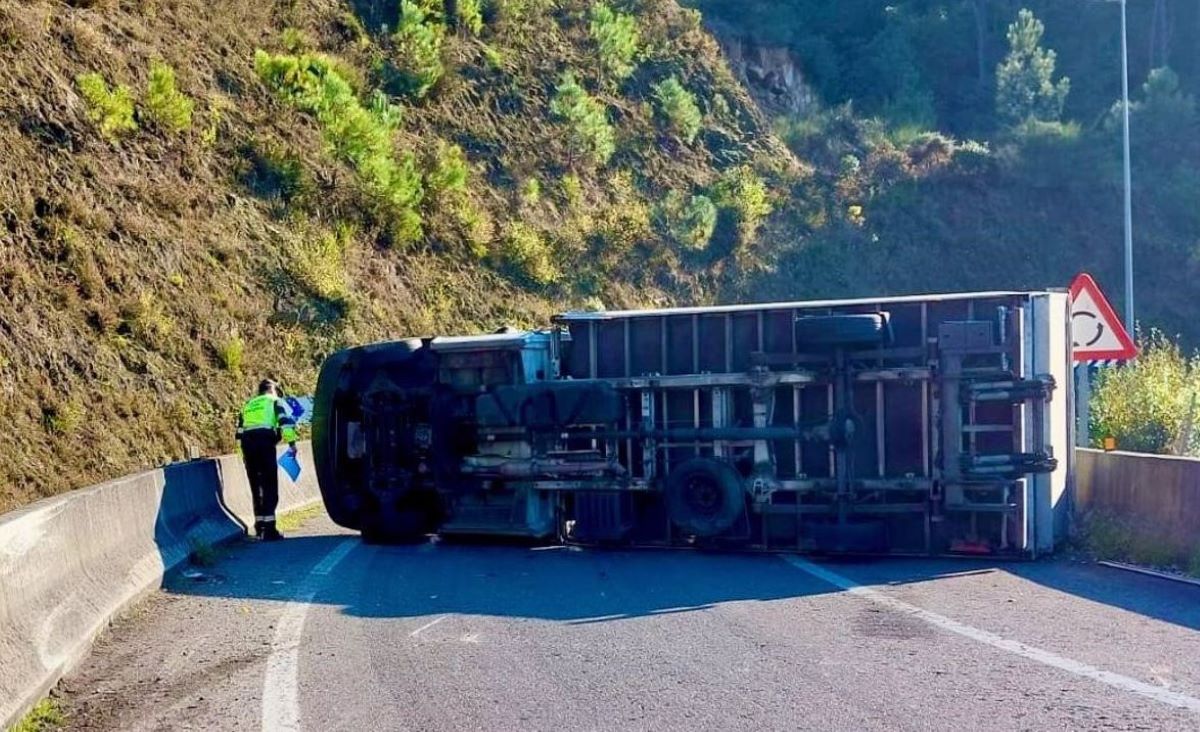 Imagen del accidente. Foto: Guardia Civil