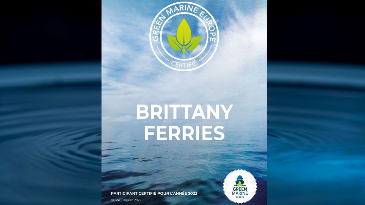 Etiqueta Green Marine Europe. Foto: Brittany Ferries