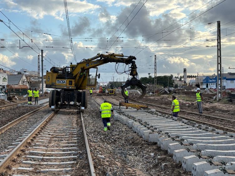 Trabajos en la C-2 Algemesí