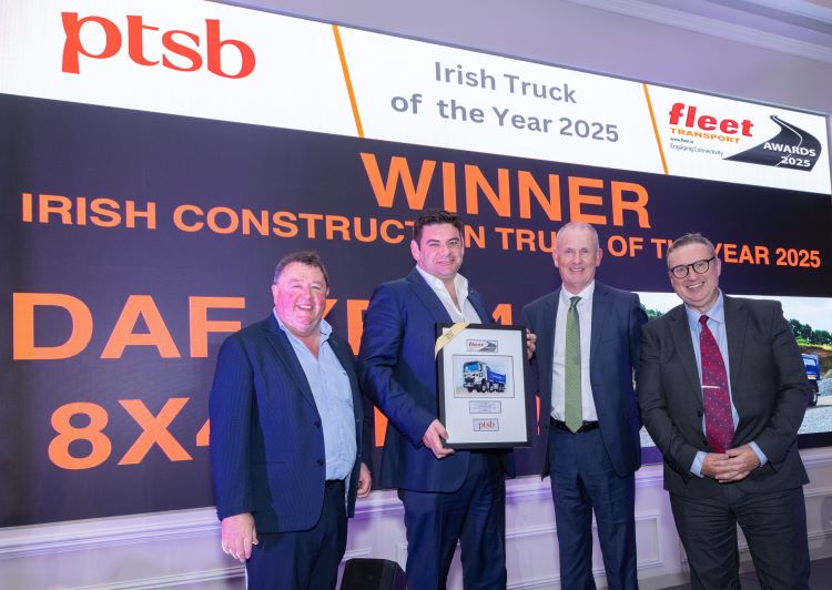 Premio DAF XFC 480 FAD Camión de construcción irlandés del año 2025