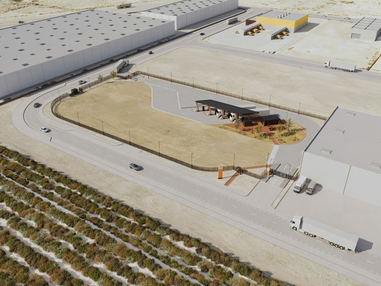 Primera fase del centro de recarga