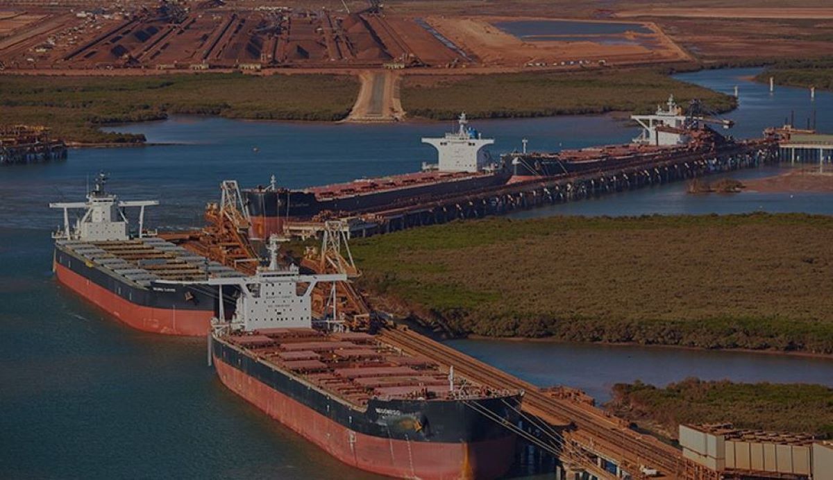 Imagen del Puerto de Pilbara en Australia