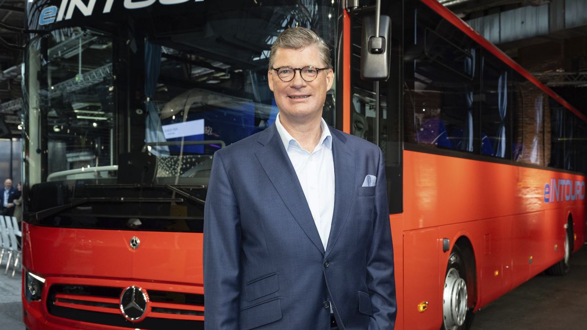 Imagen de Till Oberwörder, CEO de Daimler Buses. Foto: ACEA