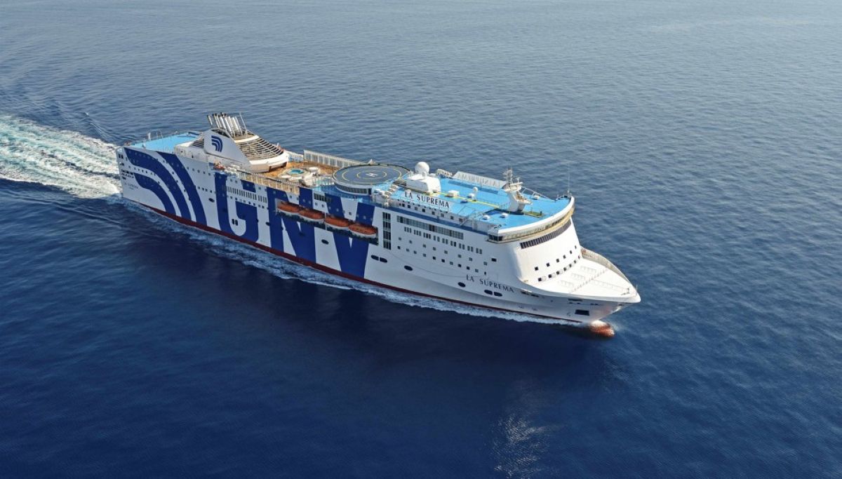 Imagen del ferry La Suprema. Foto archivo GNV