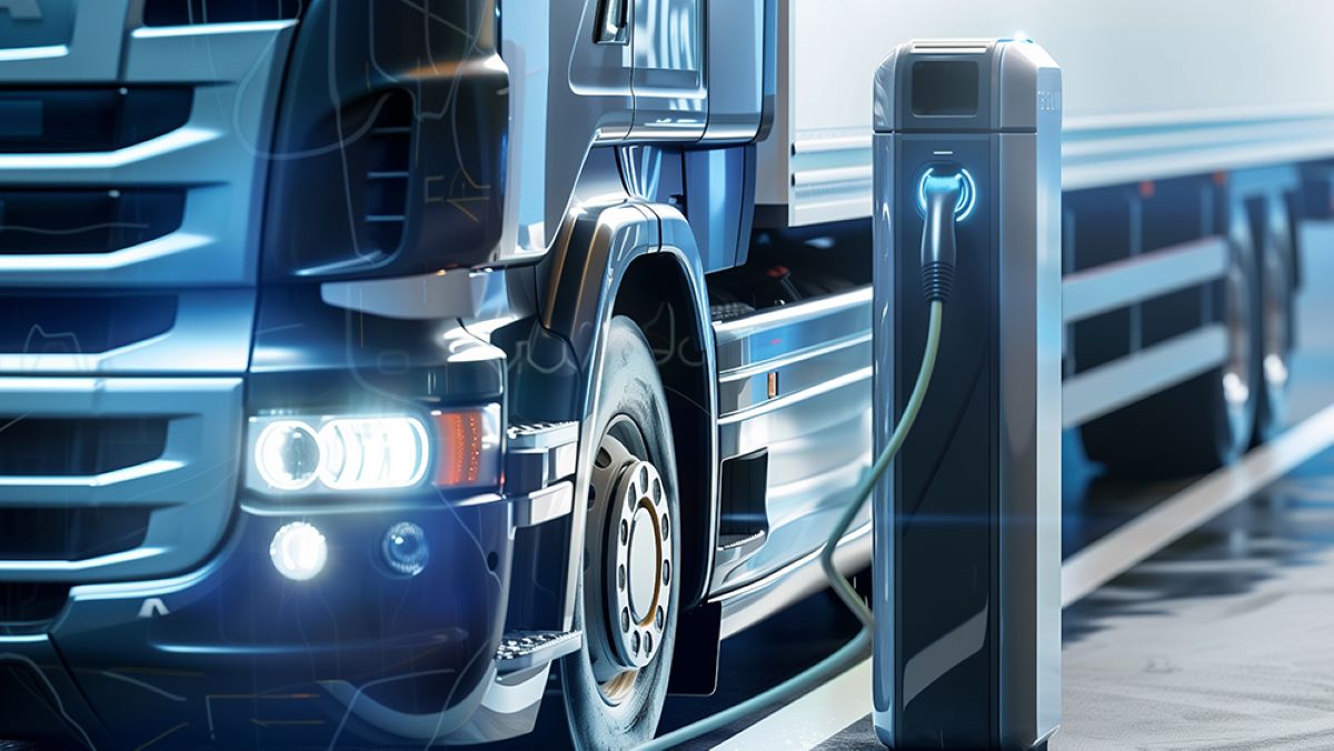 Imagen de un camión eléctrico. Foto: UNO Logística