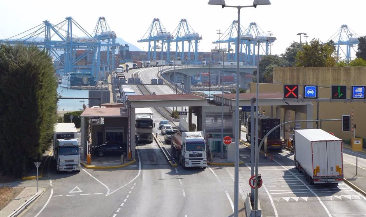 Imagen del Acceso Norte al Puerto de Algeciras. Foto: Autoridad Portuaria