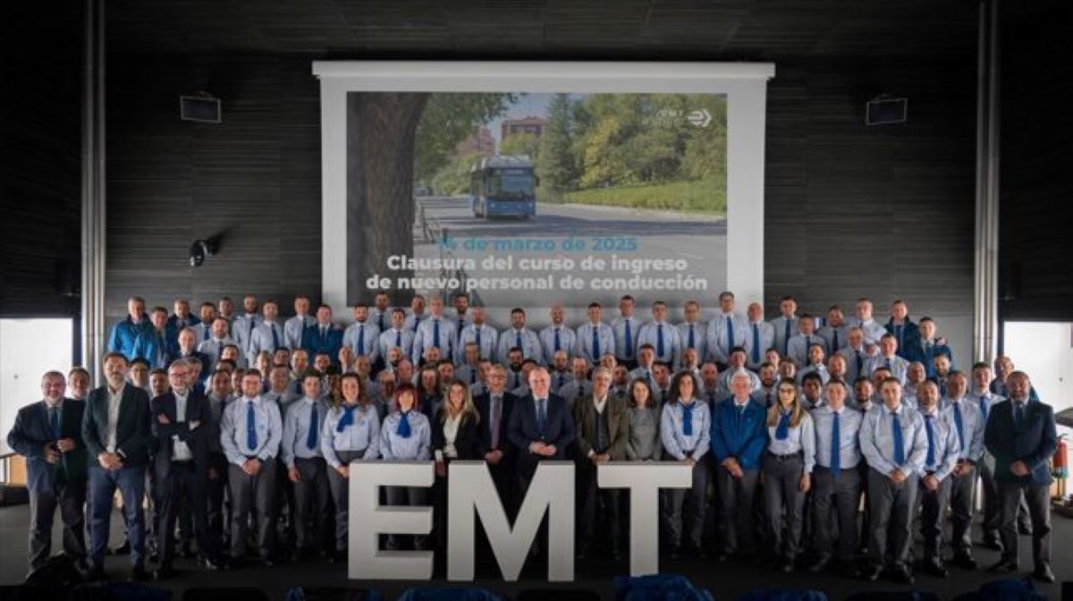 Imagen de los conductores. Foto: EMT Madrid