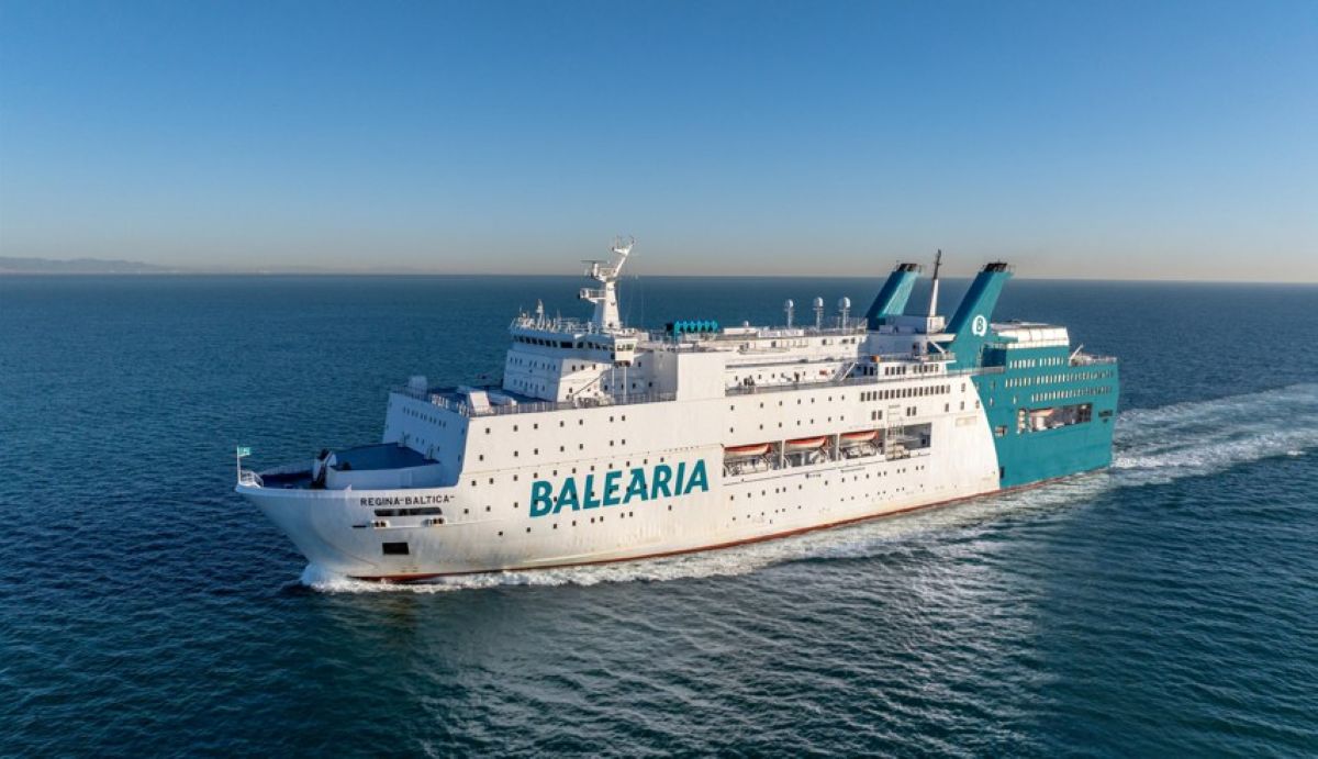 Imagen del ferry Regina Baltica. Foto: Baleària