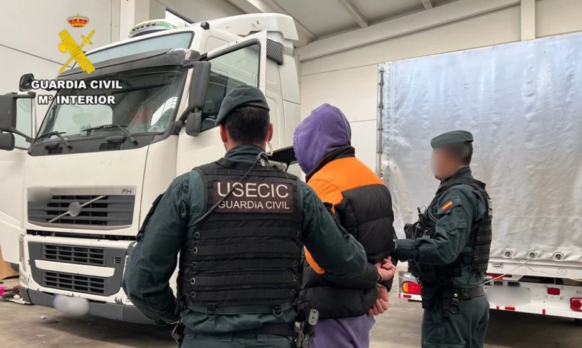 Imagen de uno de los detenidos. Foto: Guardia Civil
