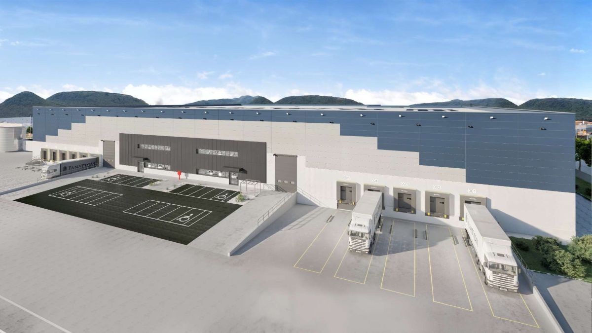 Infografía del nuevo almacén logístico. Foto: Panattoni