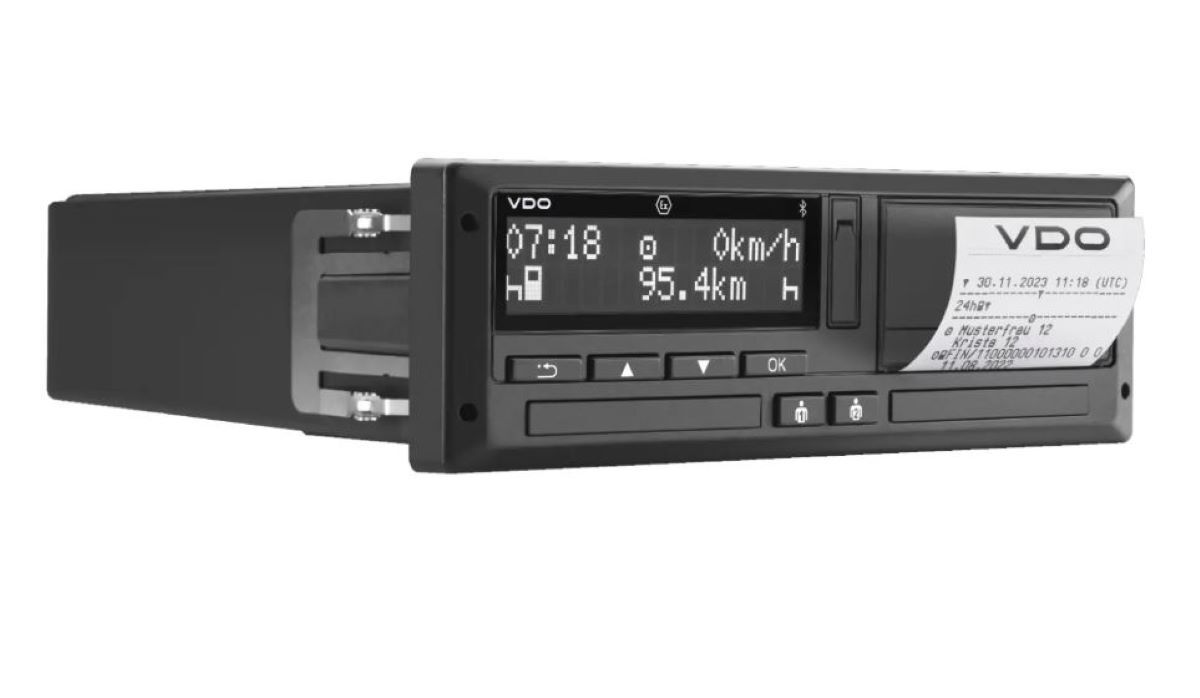 Y está disponible una nueva versión del tacógrafo inteligente VDO DTCO 4.1a. Foto: VDO