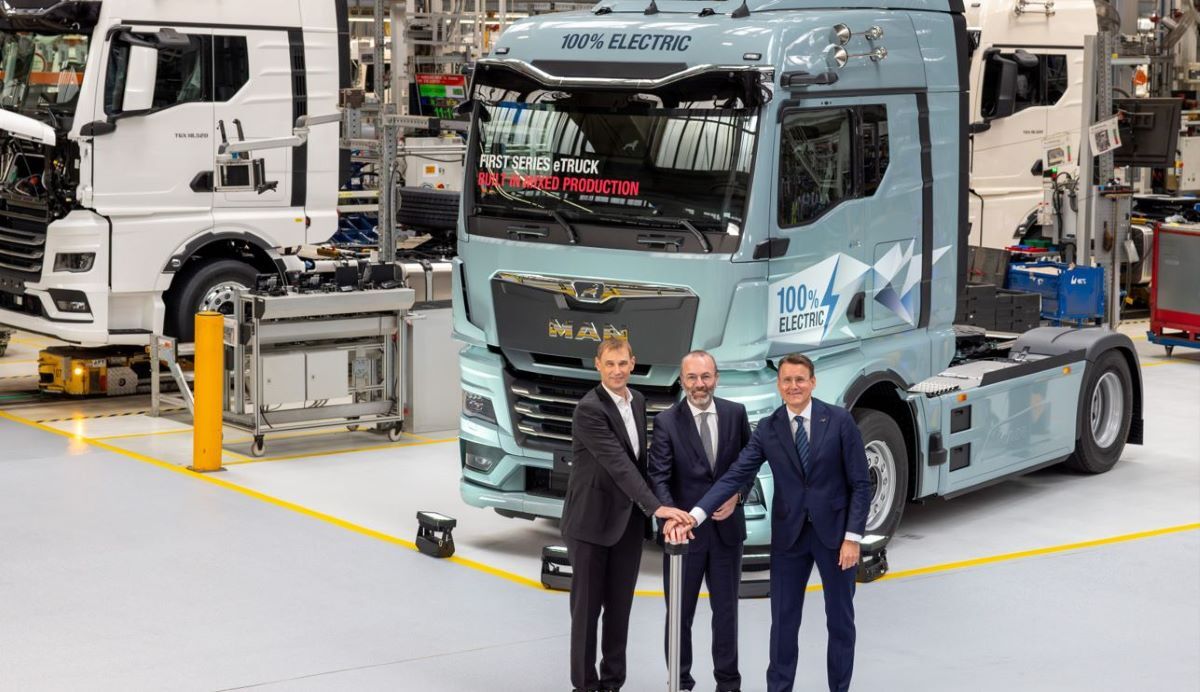 MAN comienza de la producción en serie de camiones eléctricos. Fotos: MAN Truck & Bus