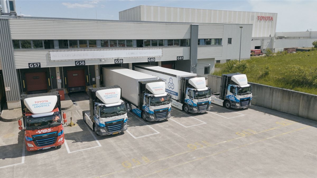 Toyota Motor Europe se inicia la logística europea con camiones de hidrógeno. Foto: Toyota Motor Europe