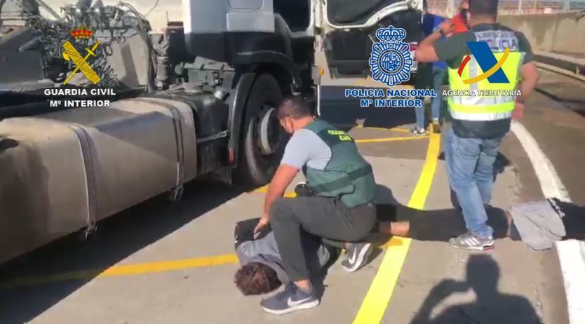 Momento de una de las detenciones
