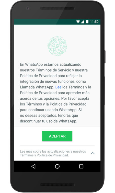 Whatsapp Términos Servicio