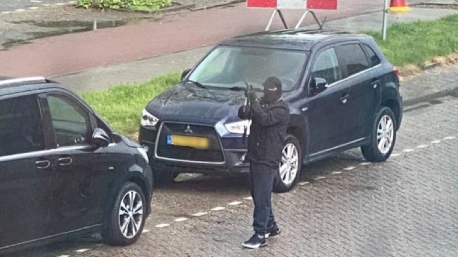 Imagen de uno de los detenidos en el atraco a un furgón blindado en Amsterdam