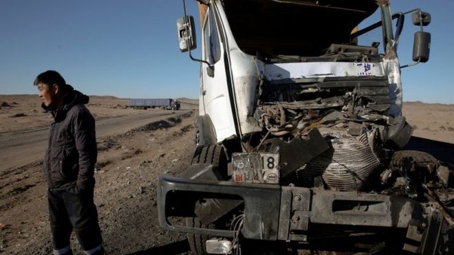 Accidente de camión.