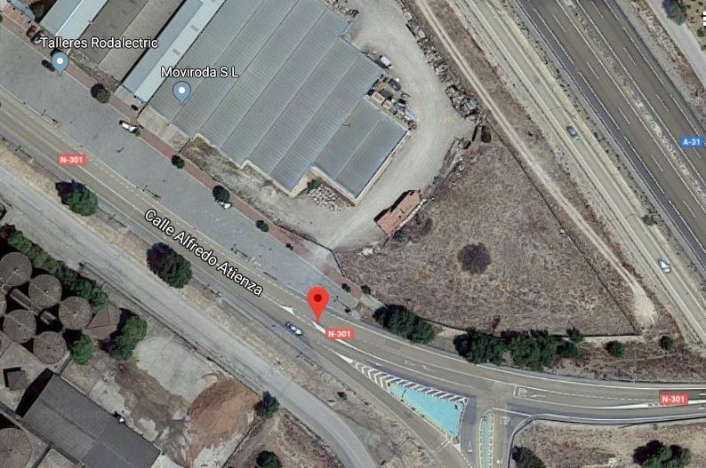 Imagen de satélite del lugar del accidente