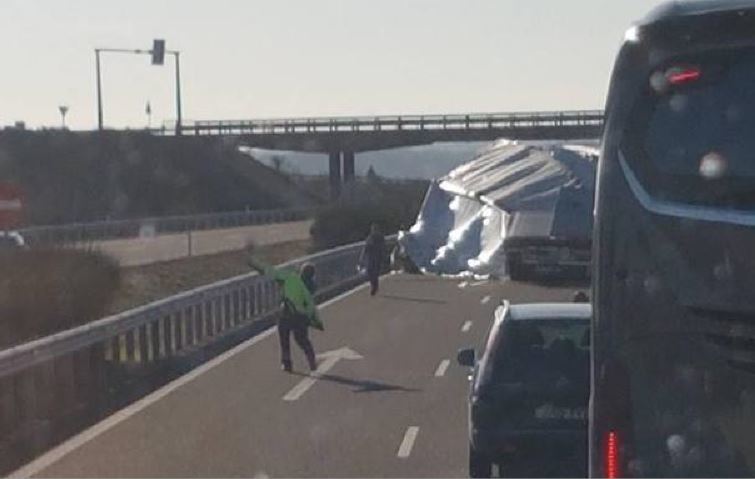 Imagen del lugar del accidente