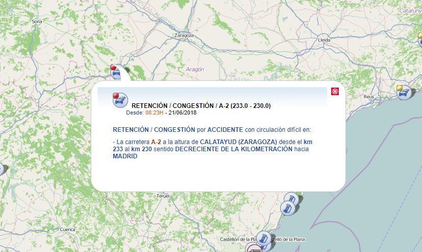 Lugar del accidente