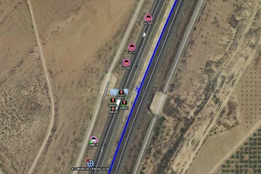 Indicación del accidente