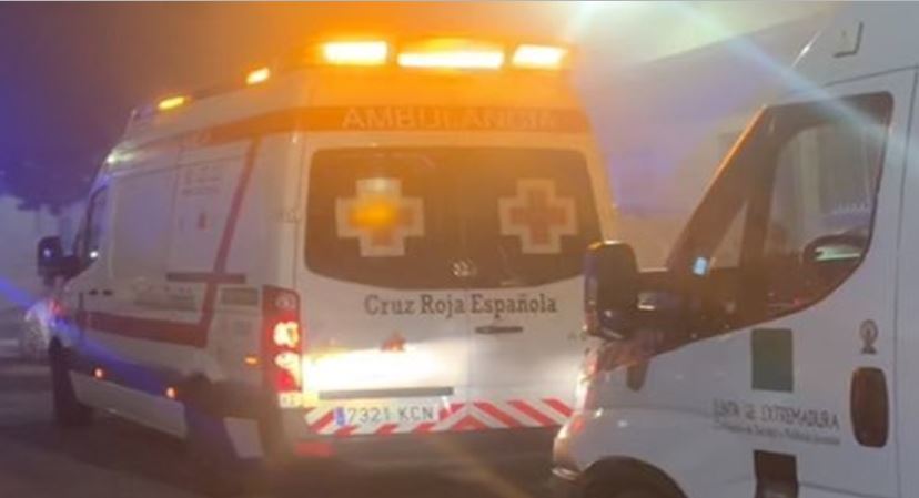 Imagen de ambulancias en el lugar del accidente