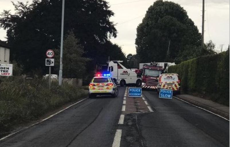 Imagen del accidente donde falleció Mario Pinto