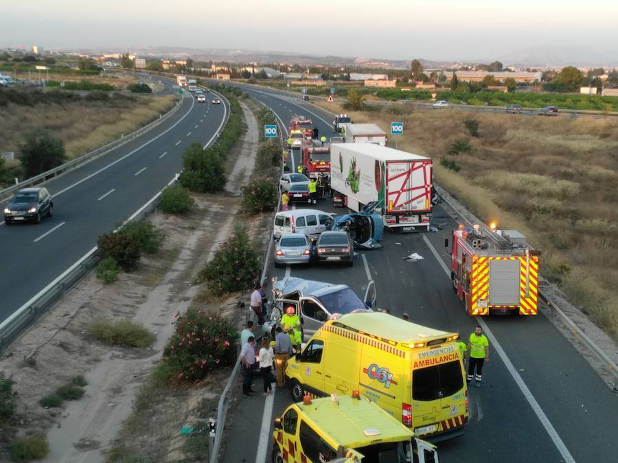 Imagen de un accidente de tráfico.