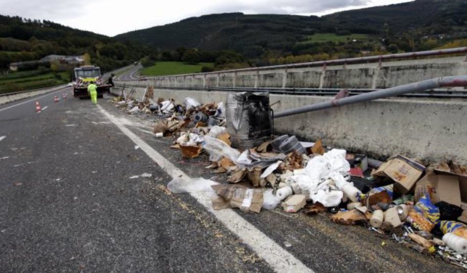 Restos de un accidente