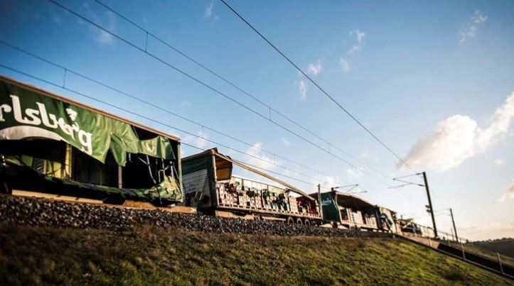 Imagen del tren accidentado