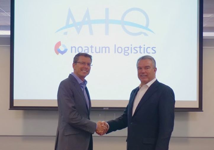 Rafael Torres, CEO de Noatum Logistics, y John E. Carr, presidente de MIQ Noatum Logistics