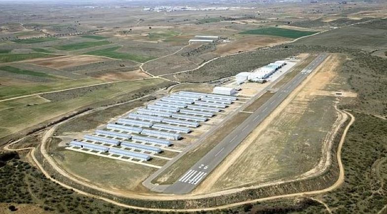 Imagen aérea del aeródromo de Casarrubios