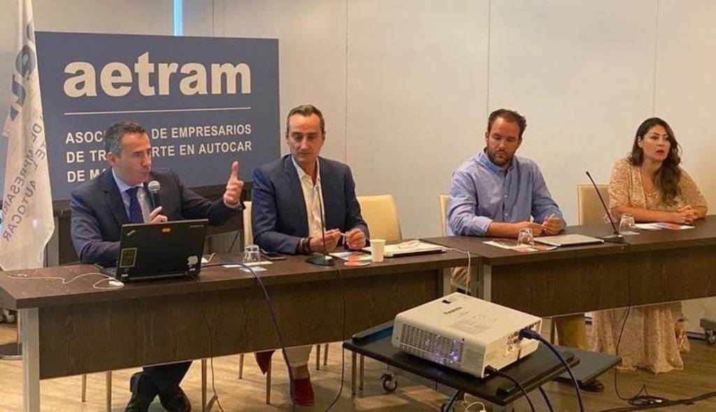 Imagen de la presentación en AETRAM de la plataforma colaborativa FREEBUS