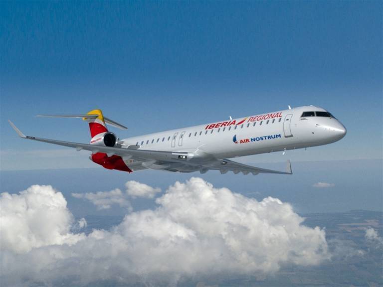 Imagen de un avión de Air Nostrum