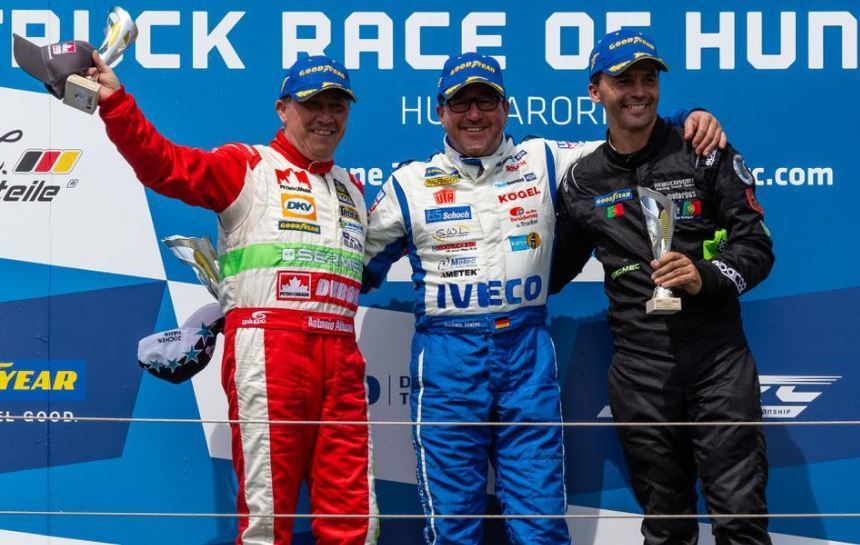 Imagen de Antonio Albacete en el Podio de Hungría